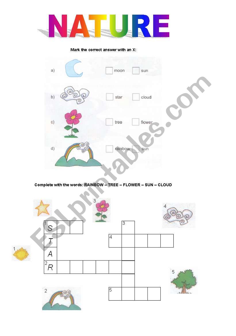 Nature worksheet