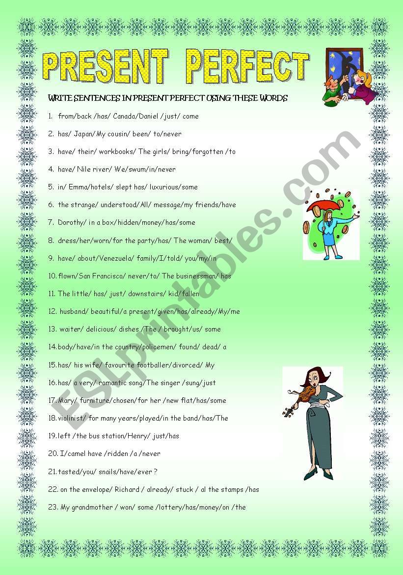 PRESENT PERFECT worksheet