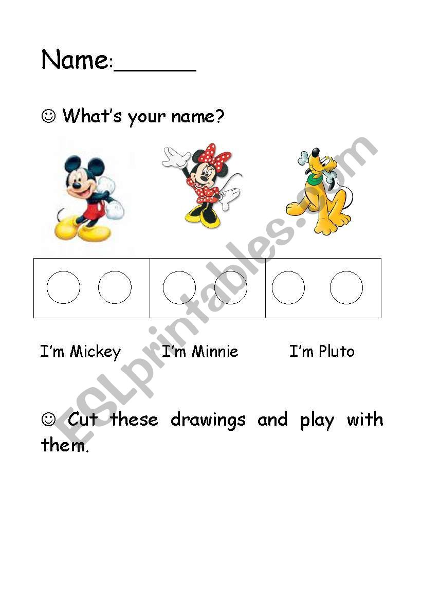 HELLO WHATS YOUR NAME worksheet