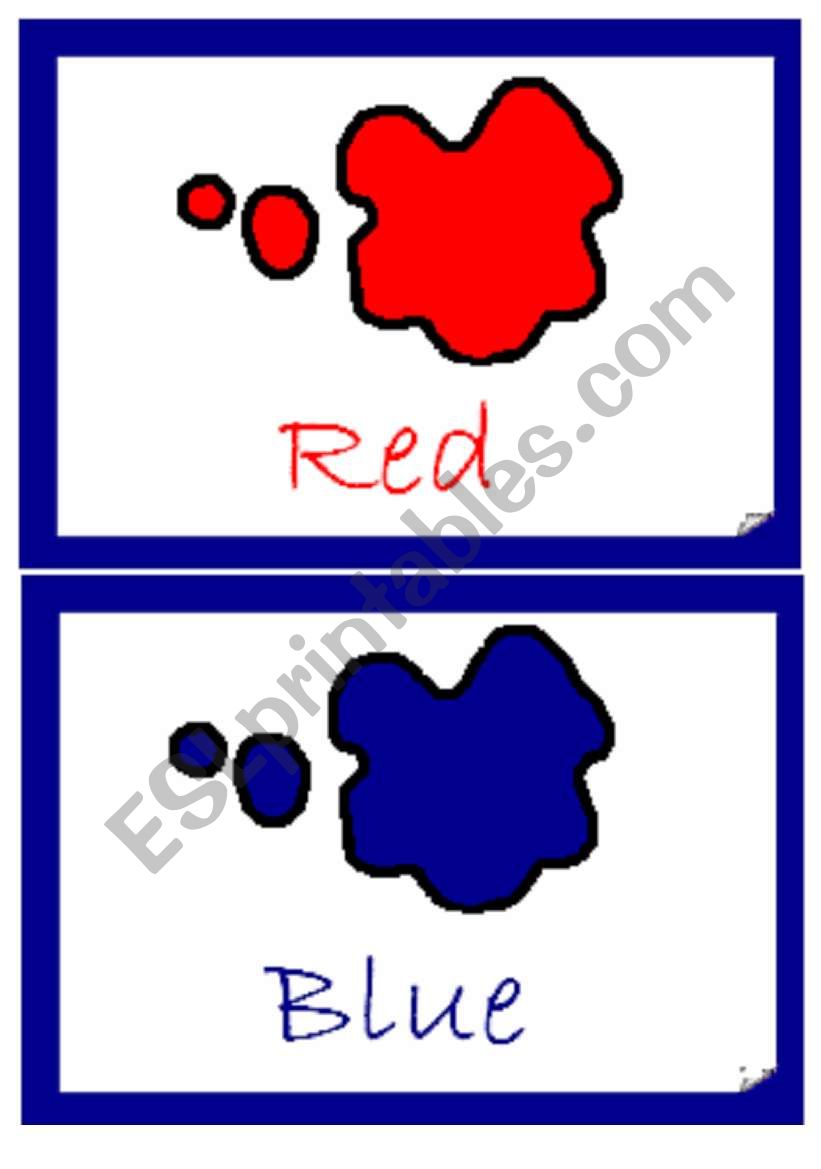 Colours Flashcards worksheet