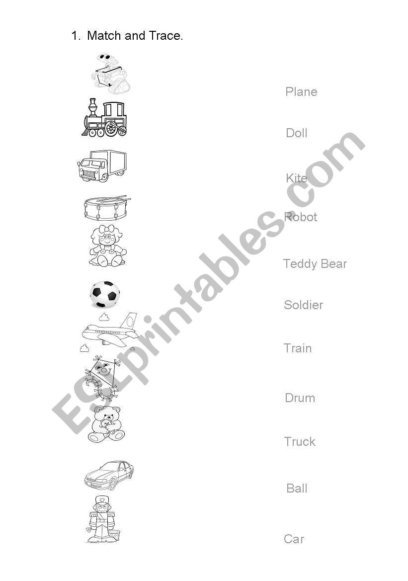 toys  worksheet