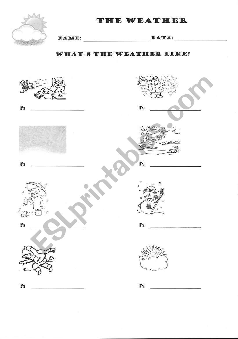 The weather worksheet