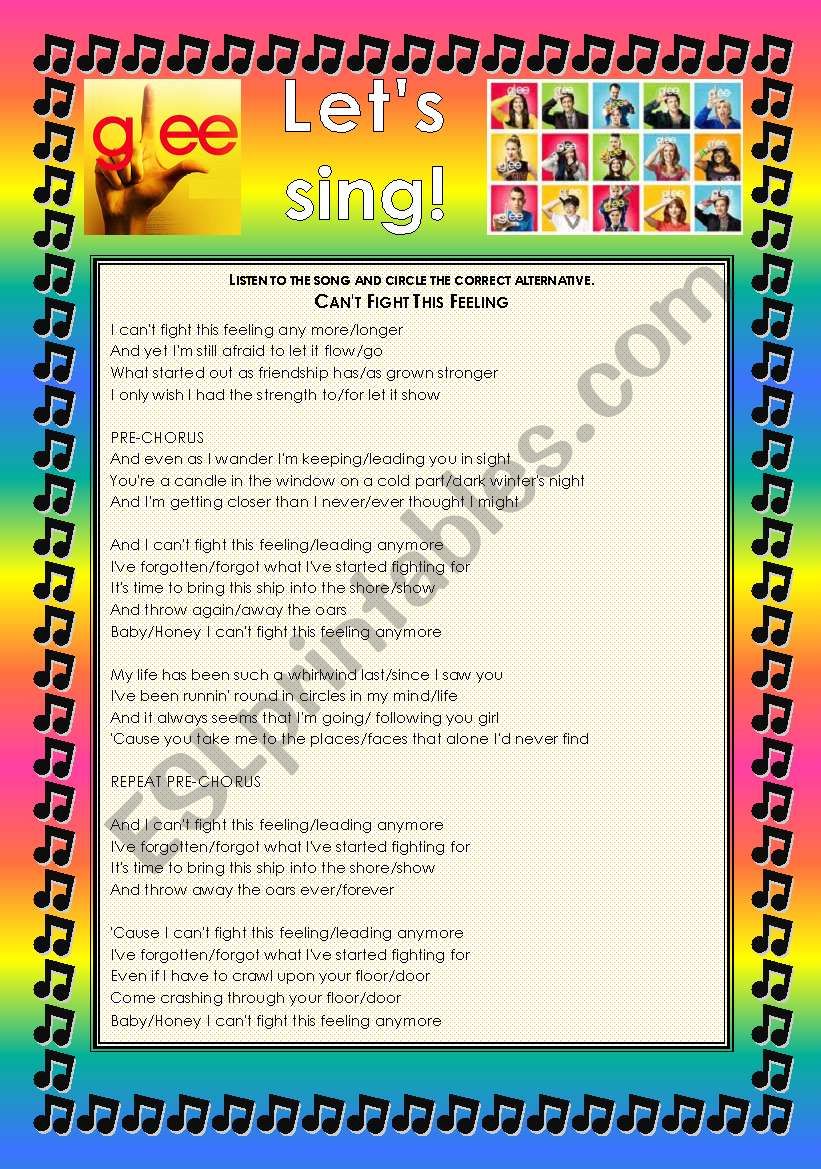GLEE SERIES  SONGS FOR CLASS! S01E01  FOUR SONGS  FULLY EDITABLE WITH KEY!