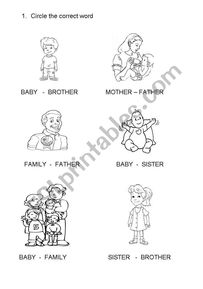 Family worksheet