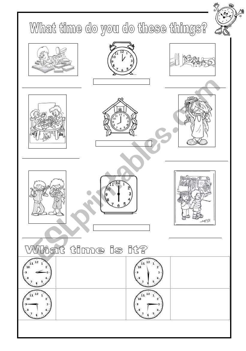 TIME worksheet