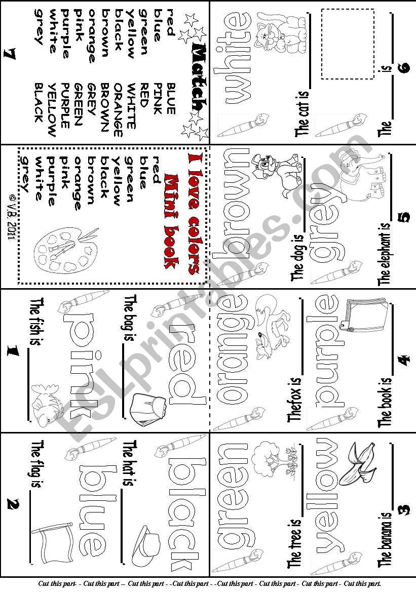 Mini Book- Colors ( beginners)