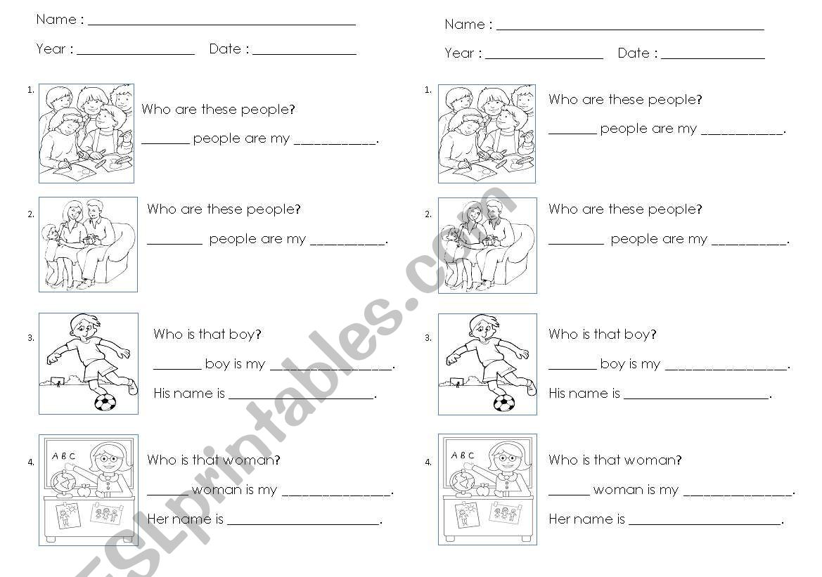 Pronouns These and Those worksheet