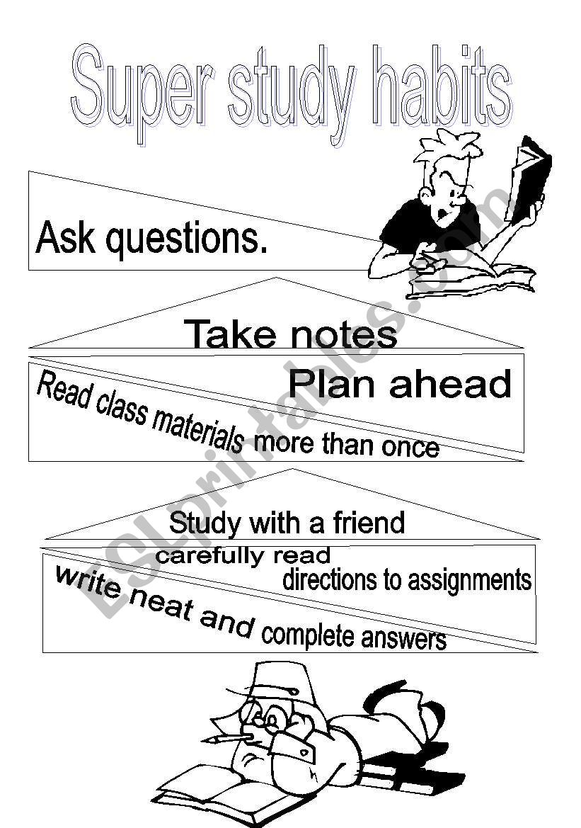Study habits worksheet