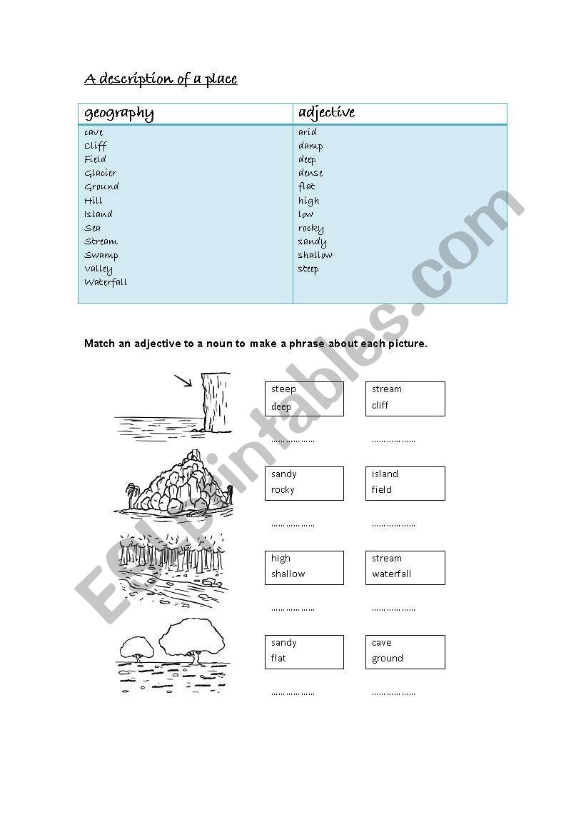 description of a pace worksheet