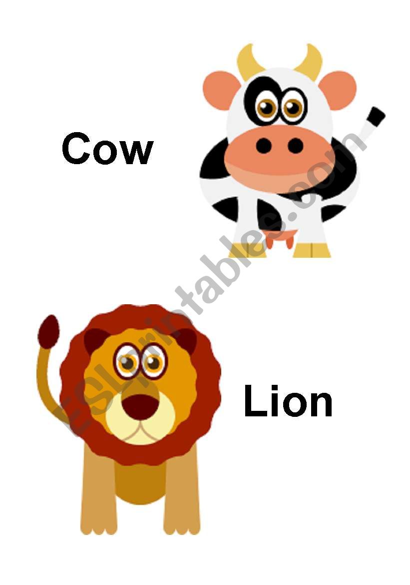 Animals worksheet