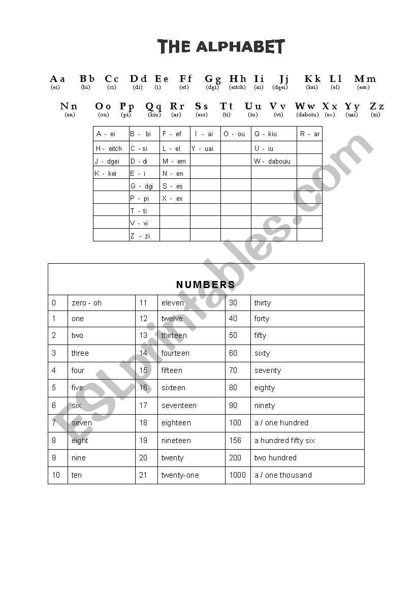 First class for beginners worksheet