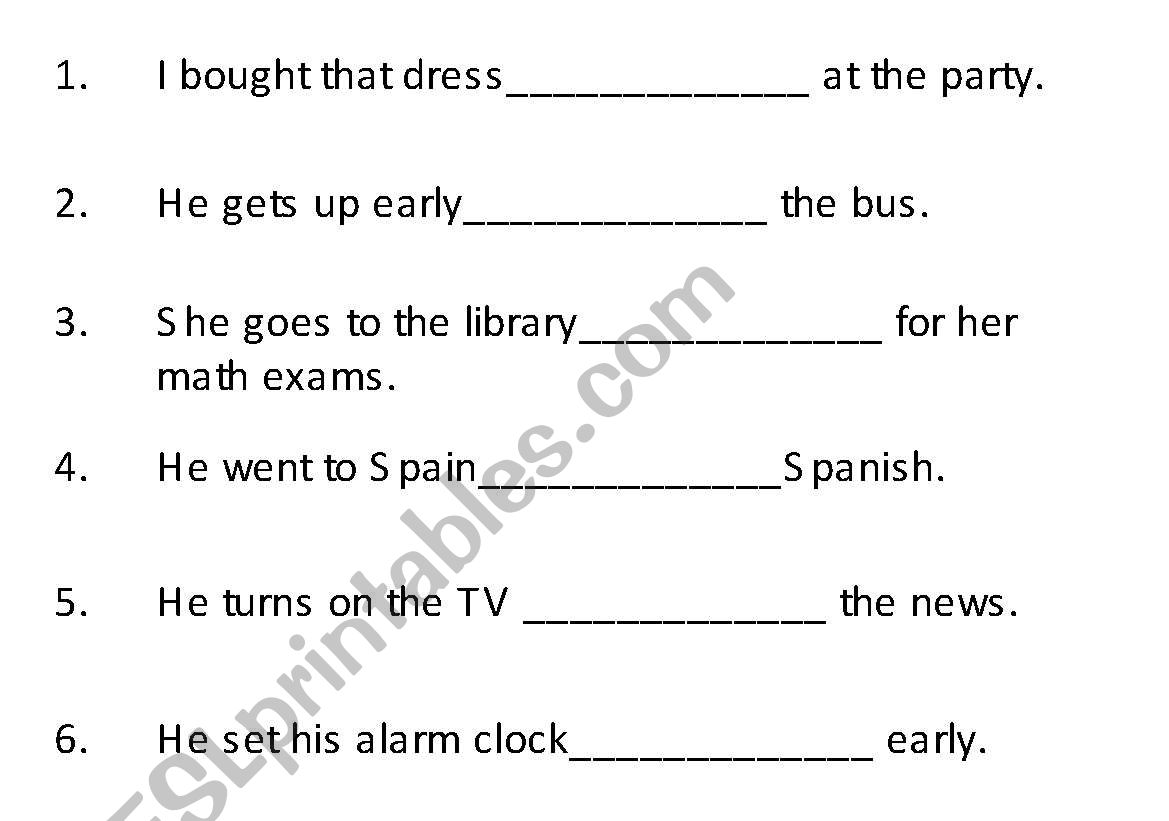 To-infinitive practice worksheet