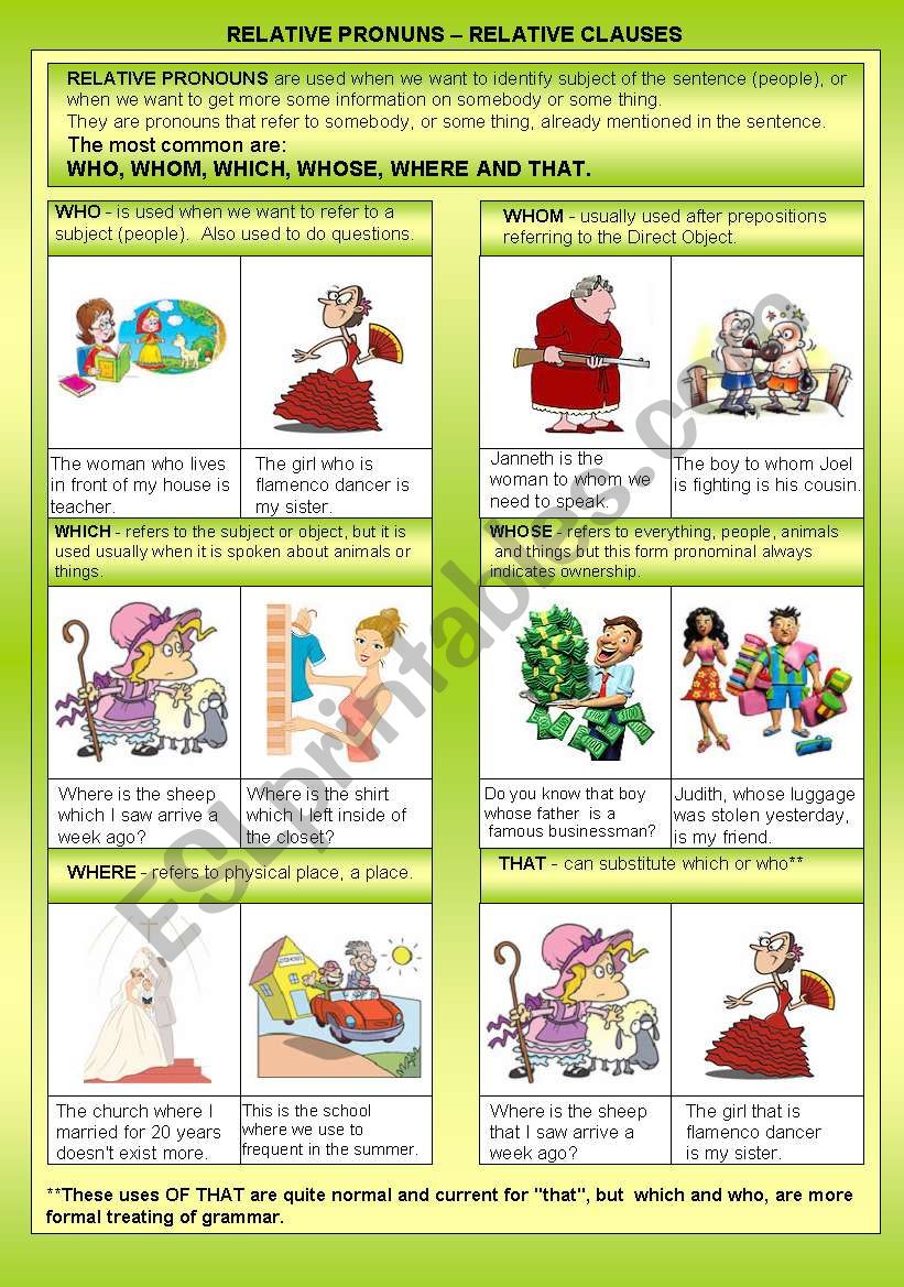 DETERNINERS RELATIVE PRONOUNS - RELATIVE CLAUSES