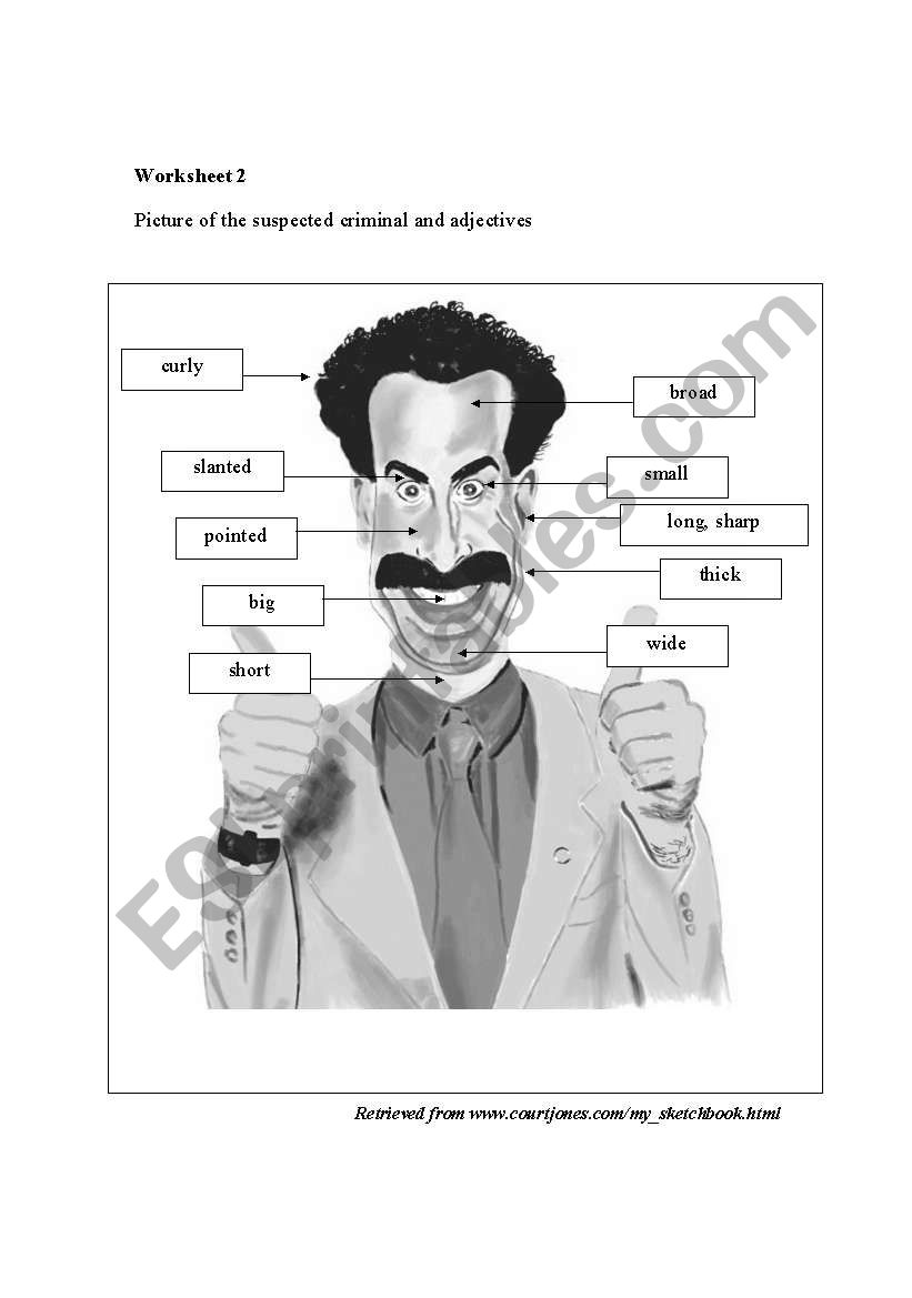adjectives worksheet