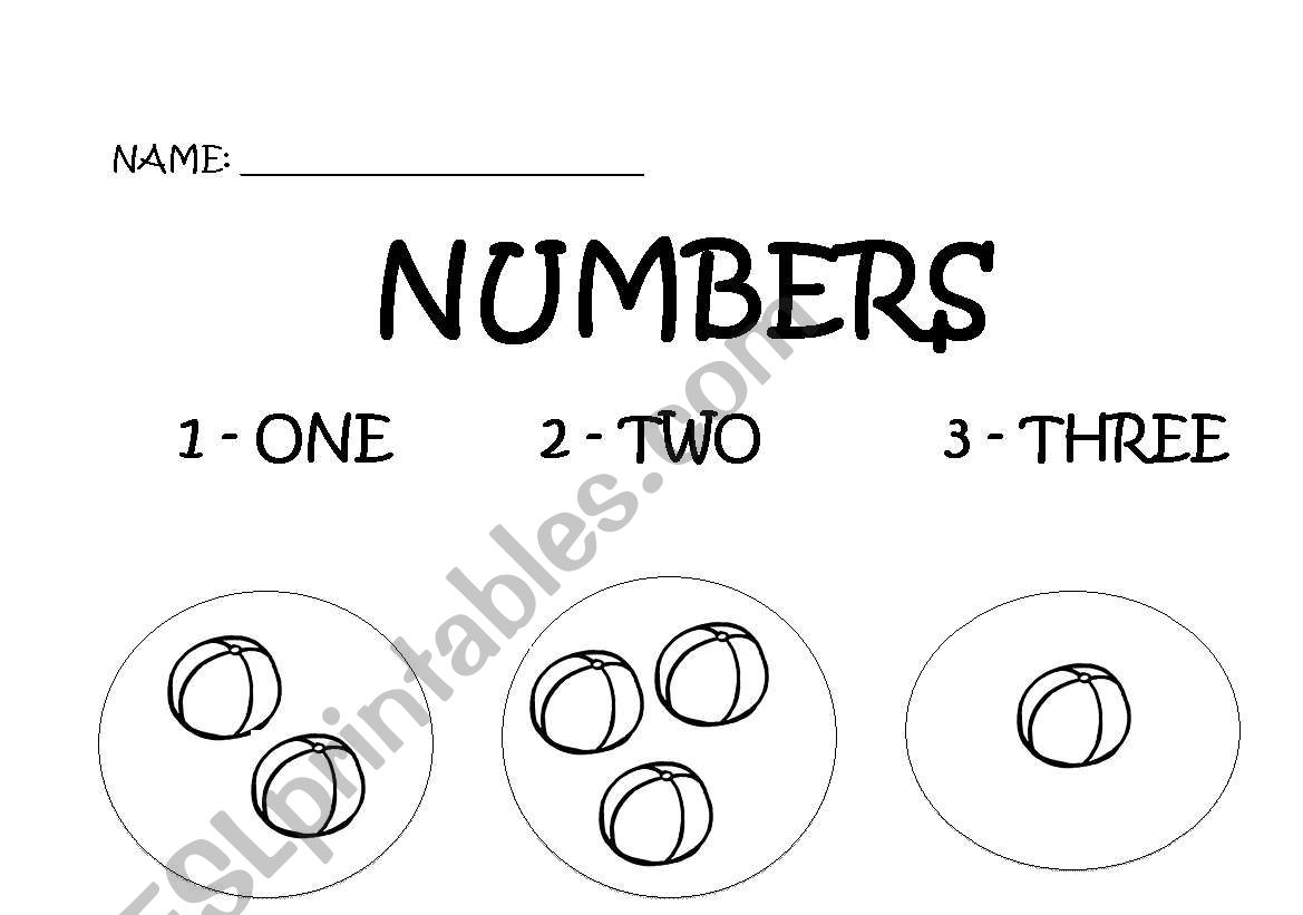 Numbers worksheet