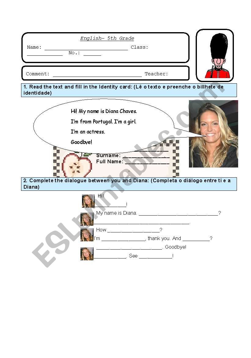 Id comprehension worksheet