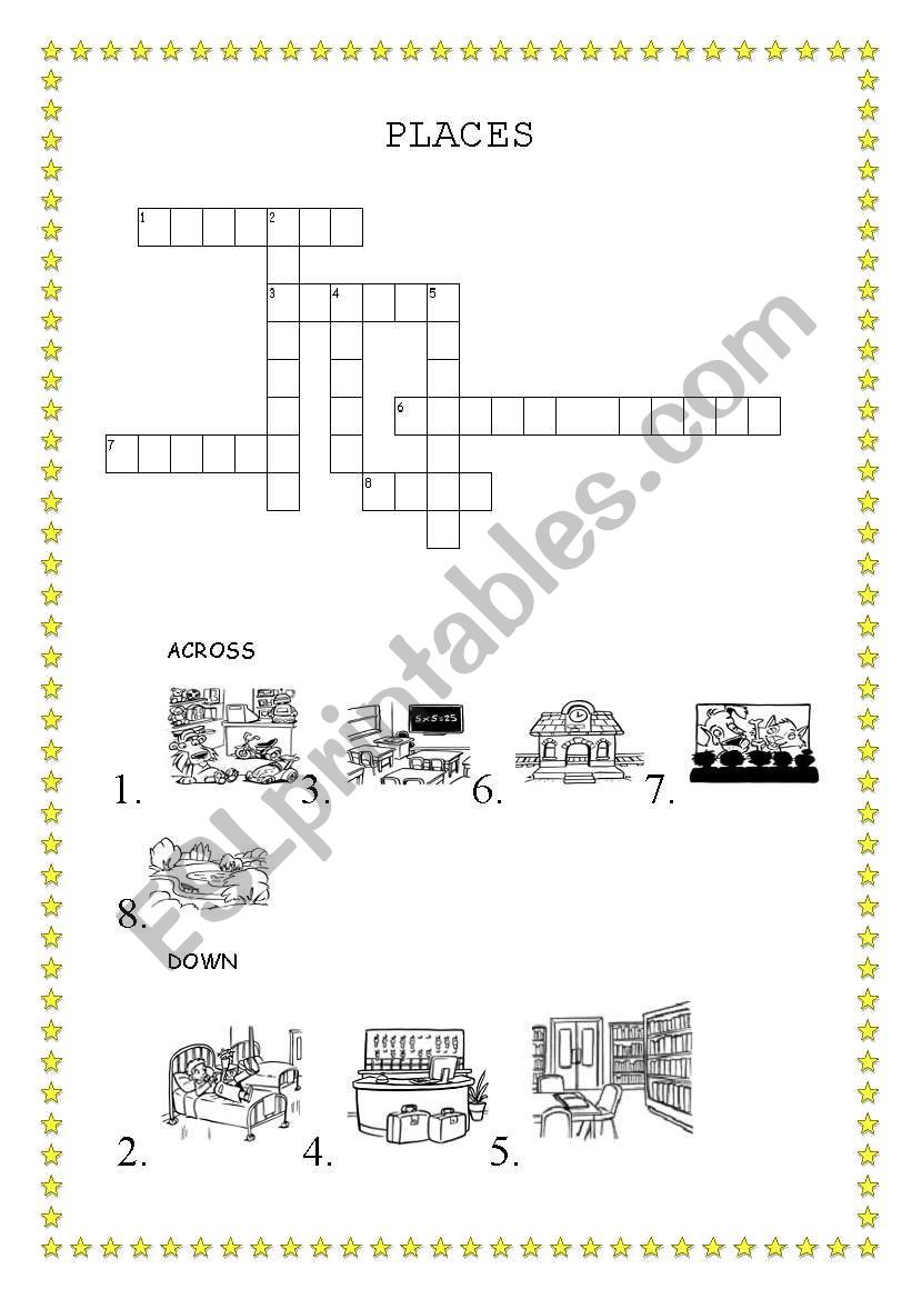 PLACES worksheet