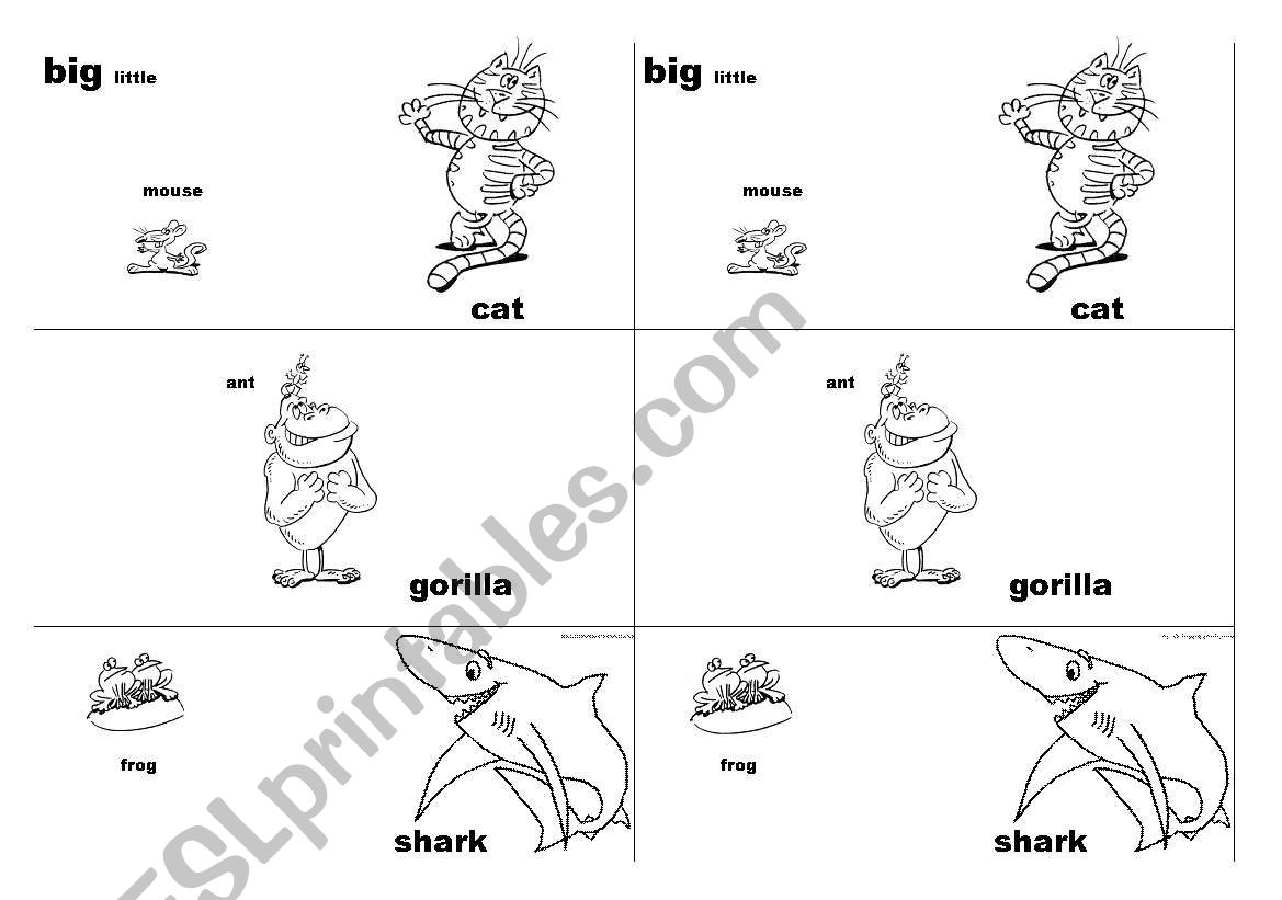 big and little worksheet