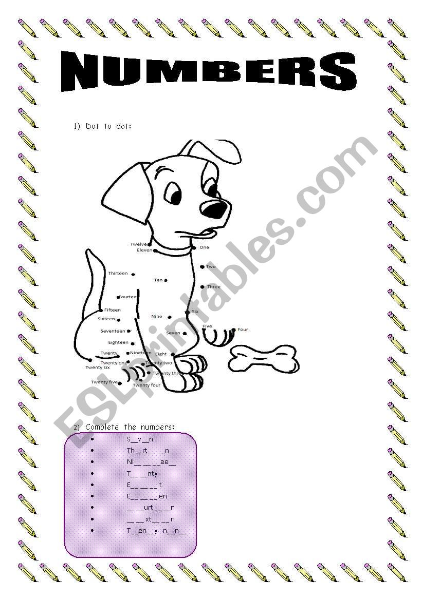 NUMBERS-02 pages worksheet