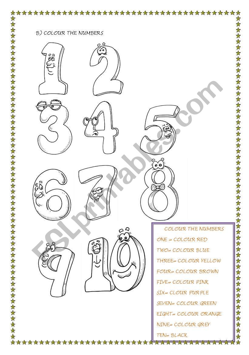 lovely numbers worksheet