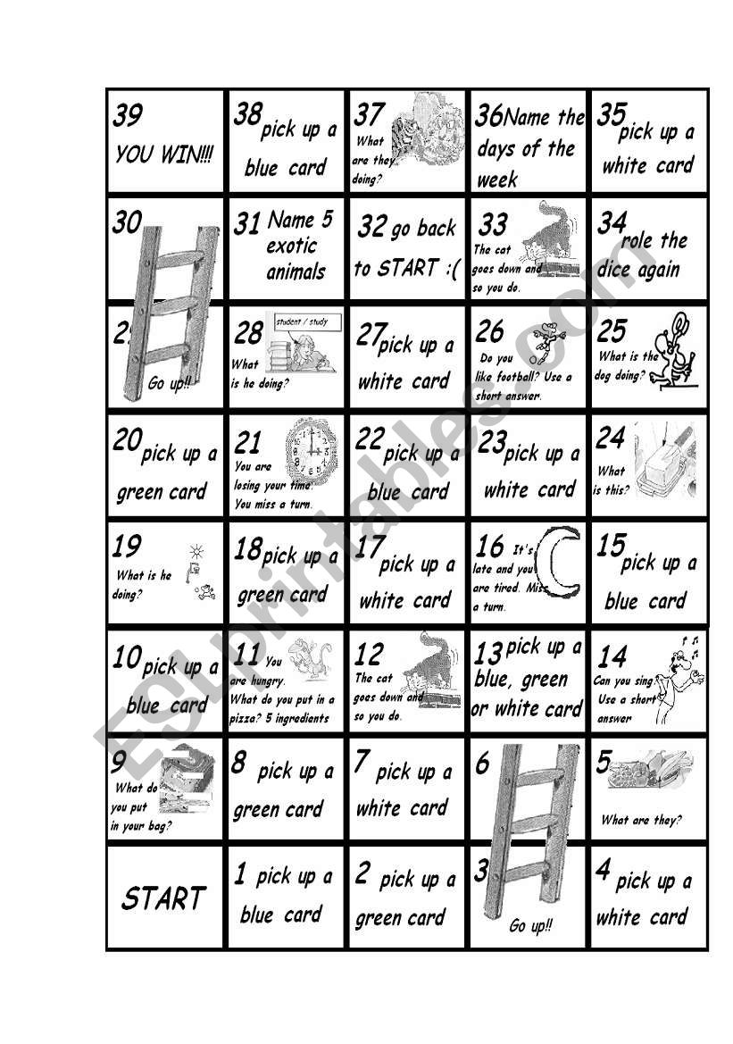 Stairs up! worksheet