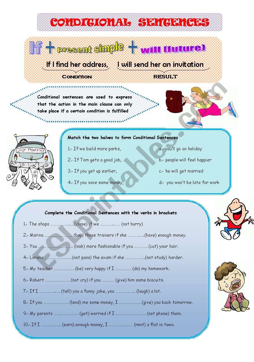 CONDITIONAL SENTENCES worksheet