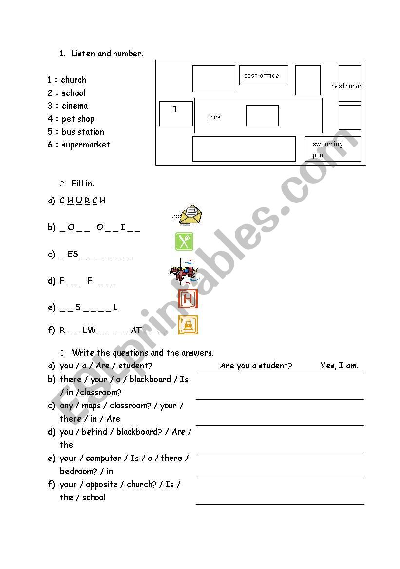 Revision exercises worksheet