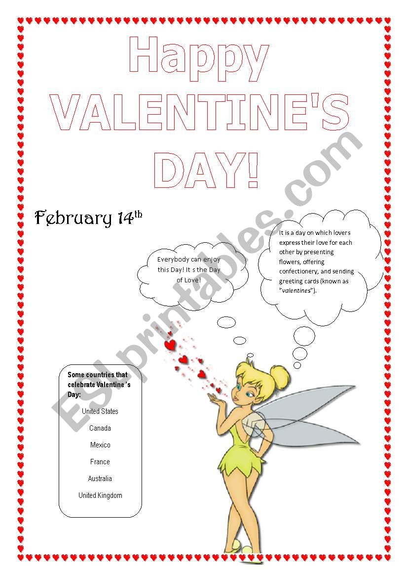 Valentines day worksheet