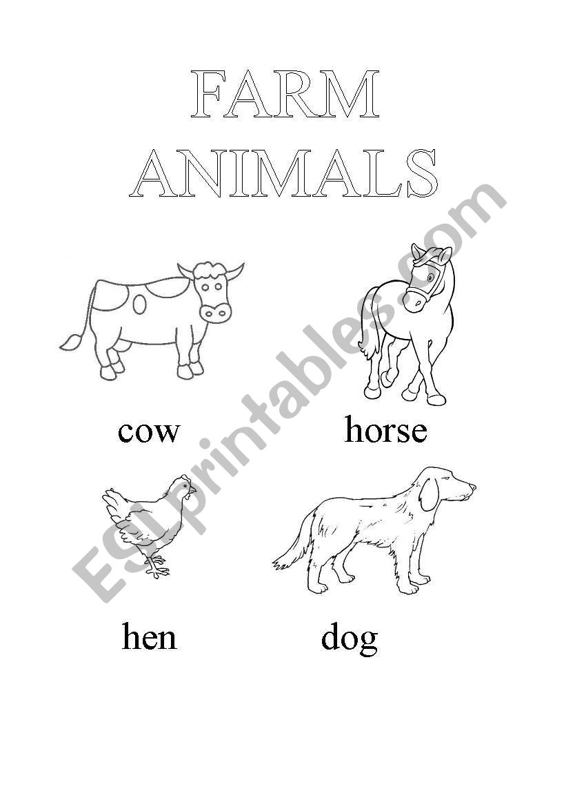 Farm Animals worksheet