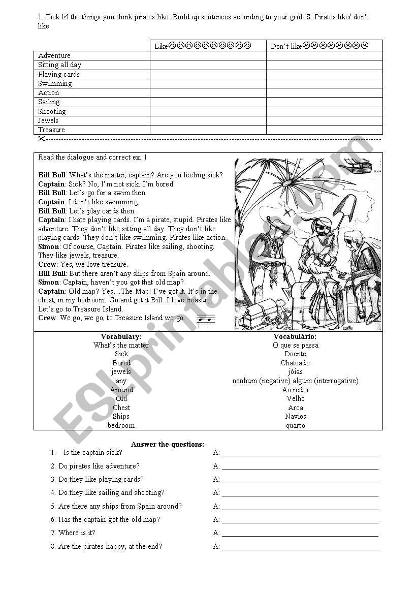 Do Pirates Like Adventure? worksheet