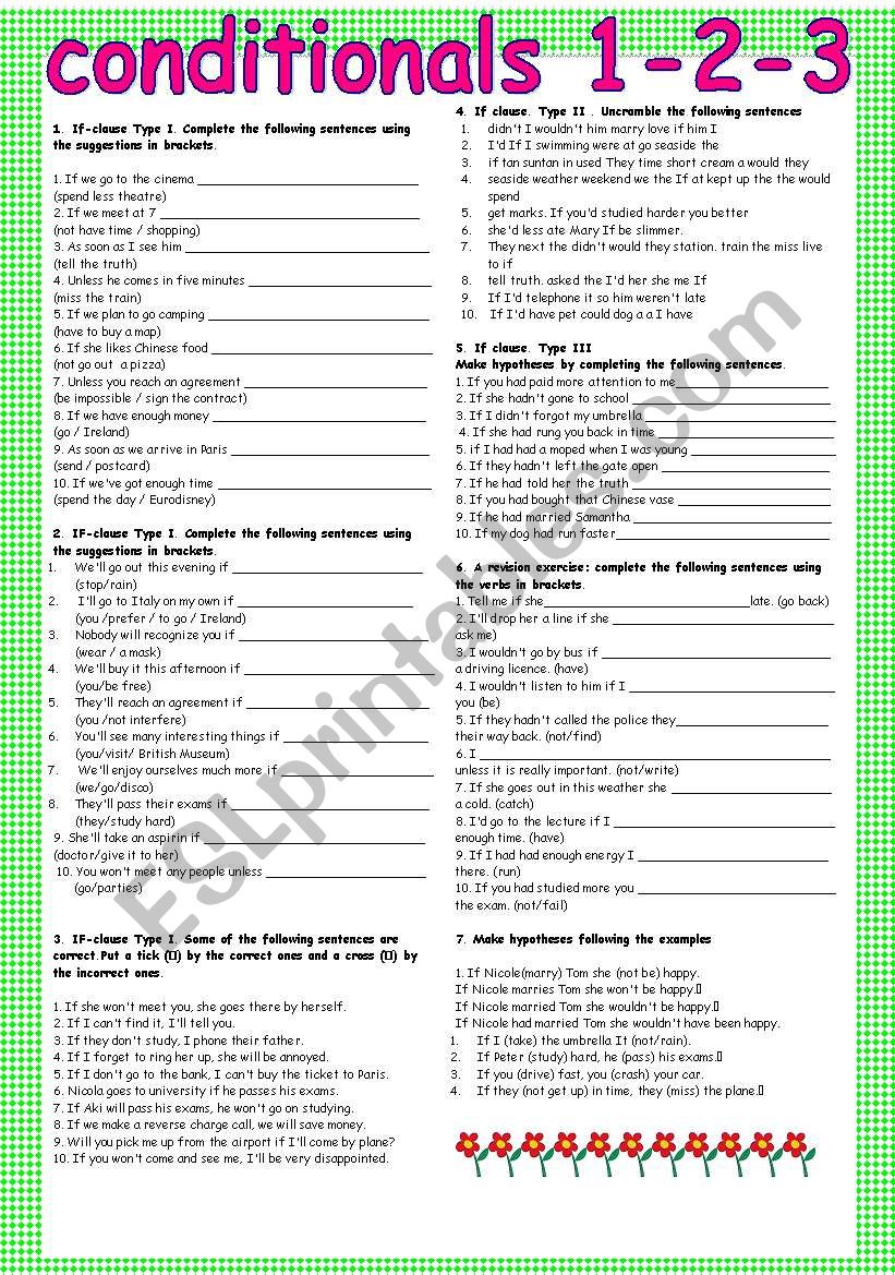 conditionals worksheet