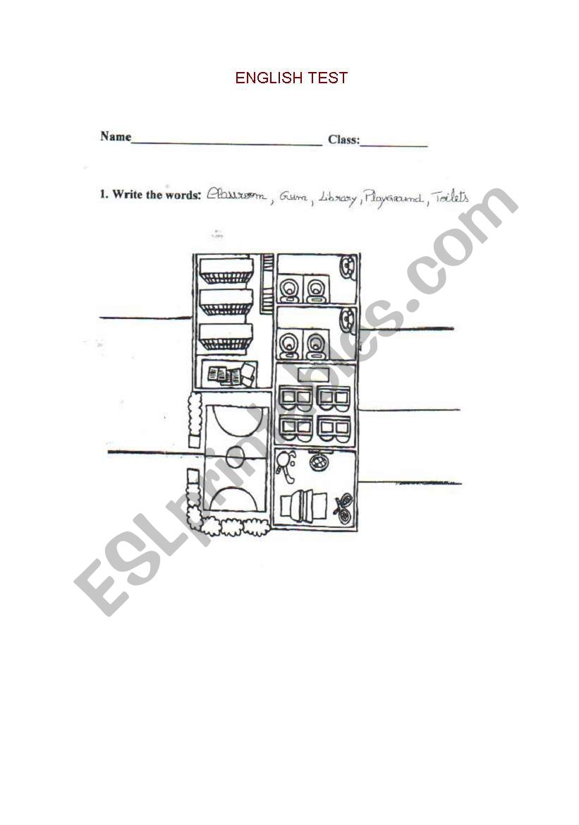 test worksheet