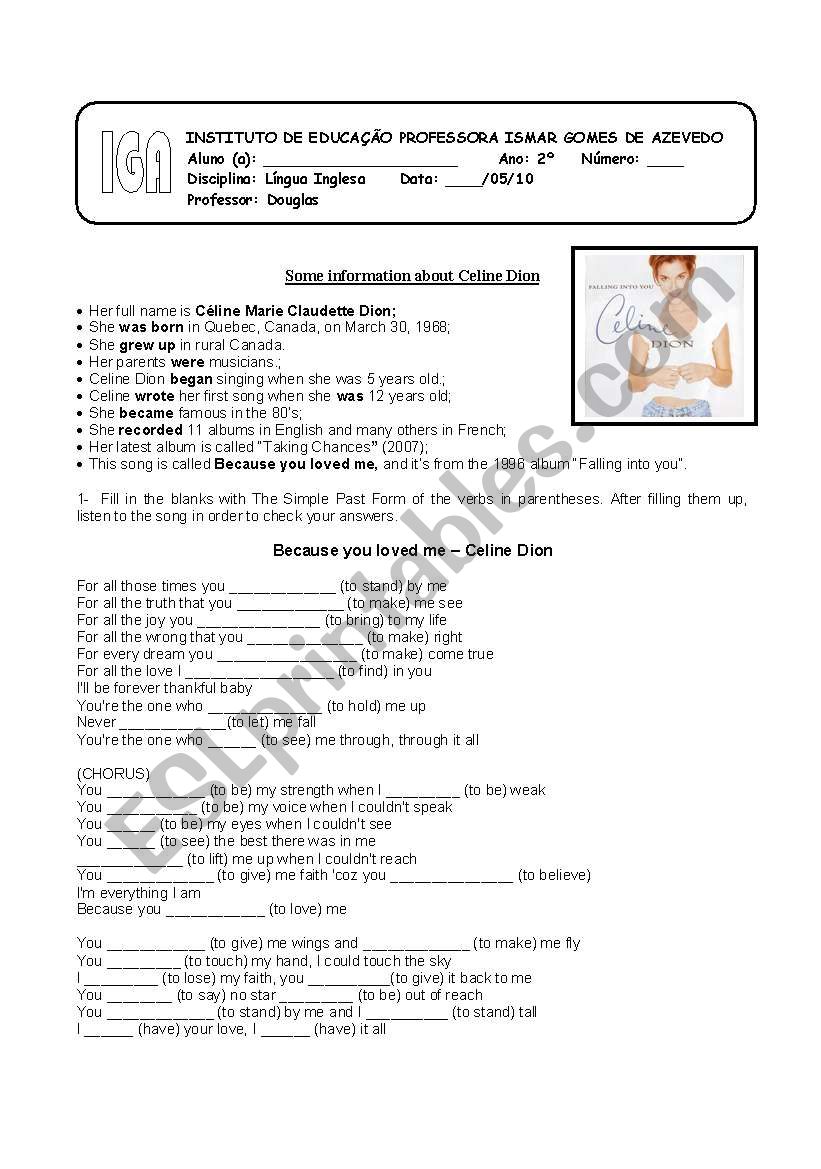 Simple Past worksheet