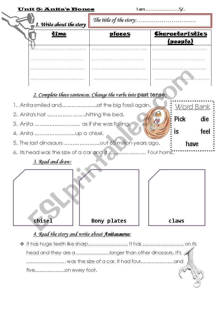 story worksheet