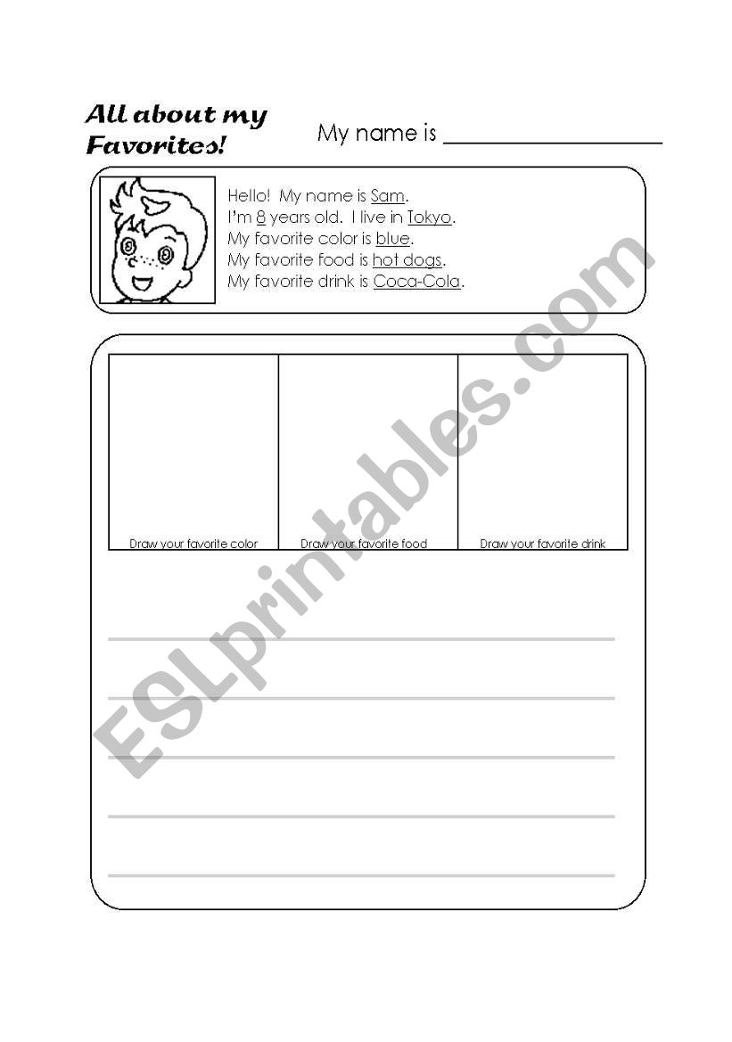 Descriptions worksheet