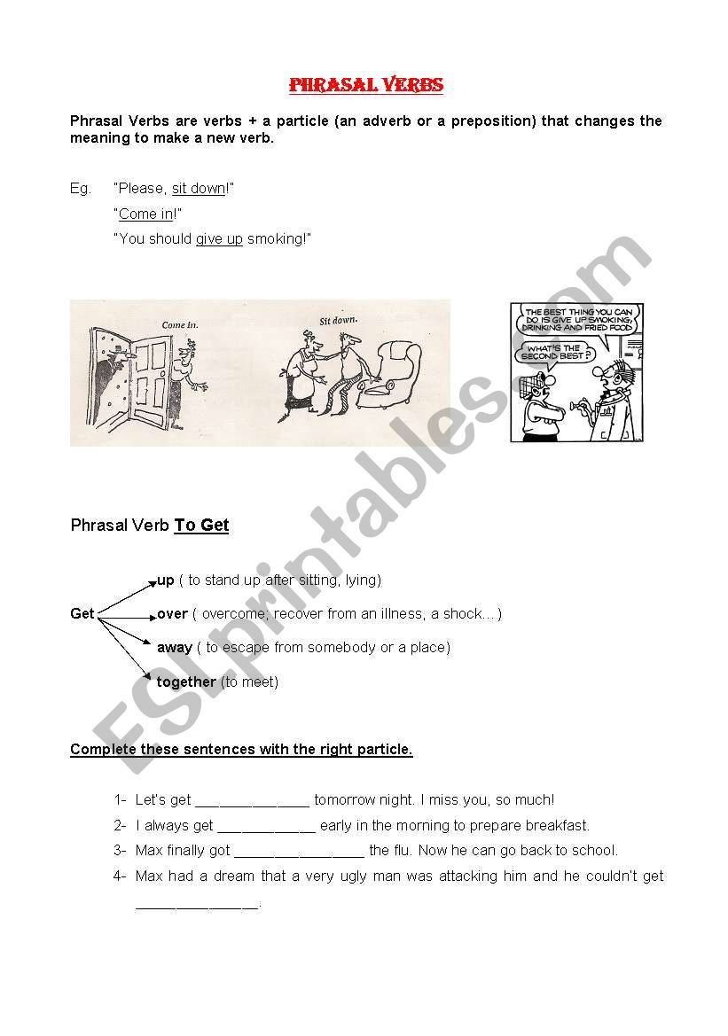 PHRASAL VERBS worksheet