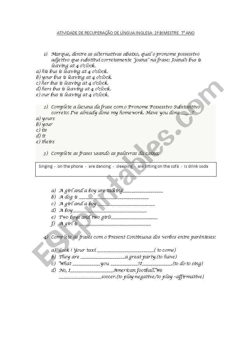 Test worksheet