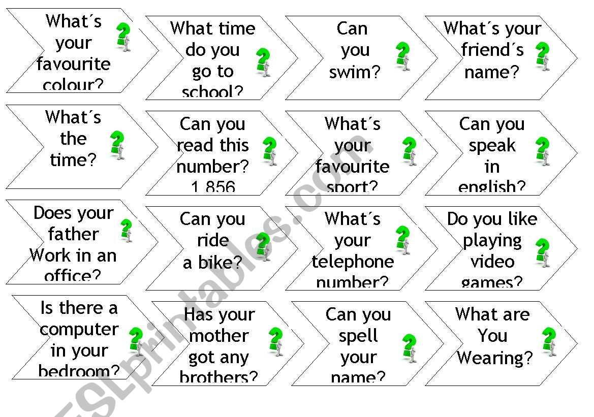 Icebreaker questionnaire worksheet