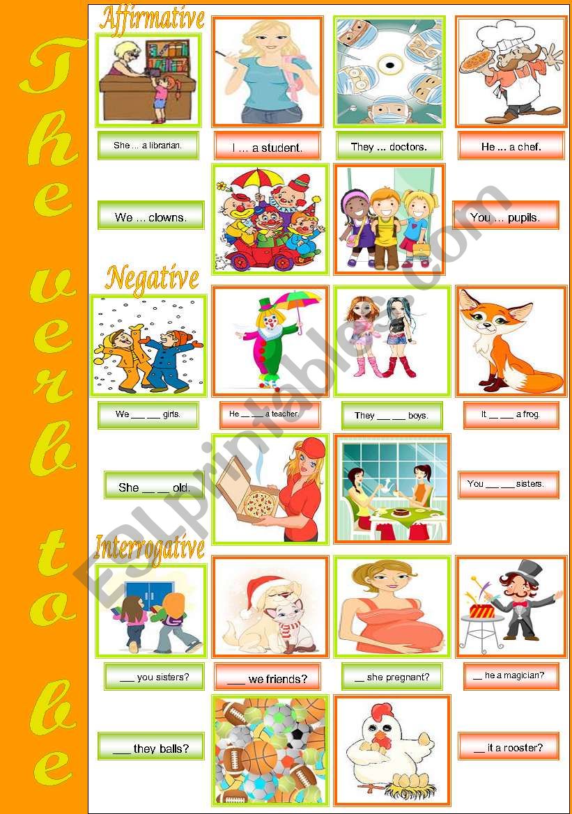 The verb to be worksheet