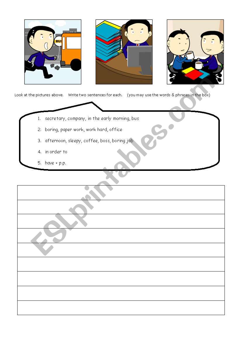 Work worksheet