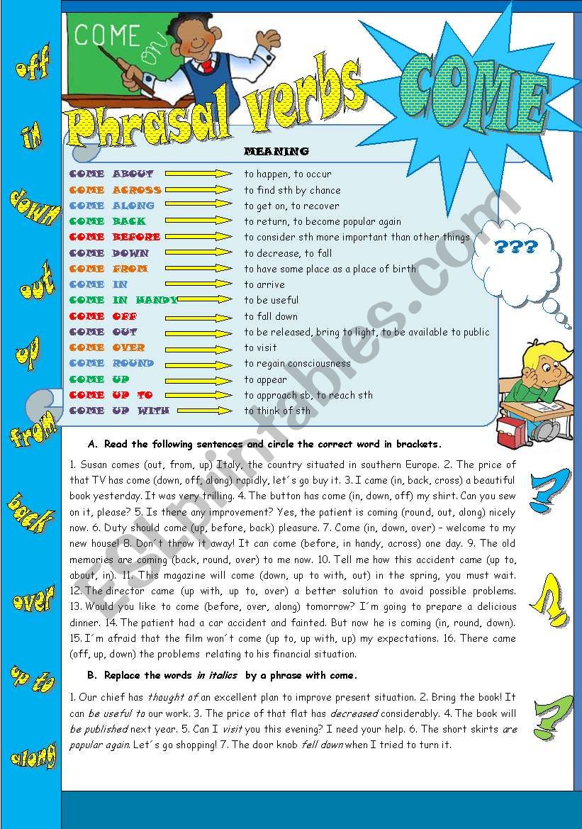 phrasal-verbs-come-grammar-guide-exercises-esl-worksheet-by-pet24