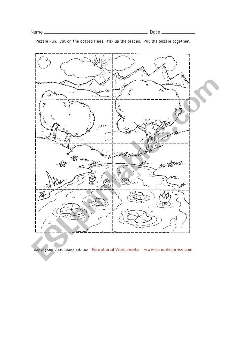 Make puzzle worksheet