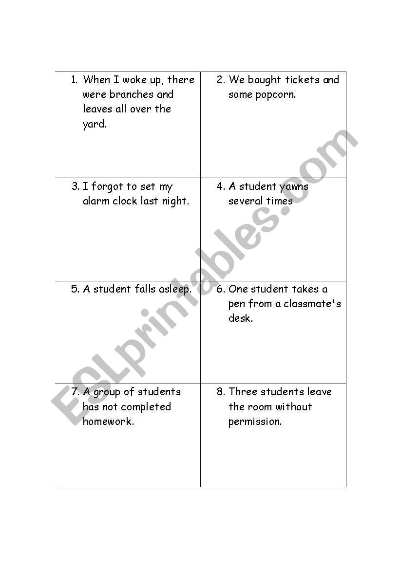 inferencing card game worksheet
