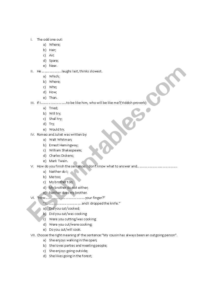 Worksheet worksheet