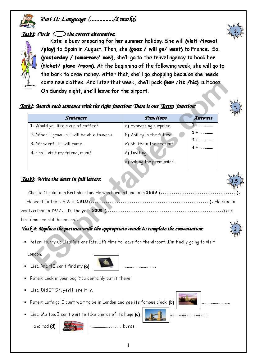 8 TH Form (Full-Term ) Term 1 (part2)