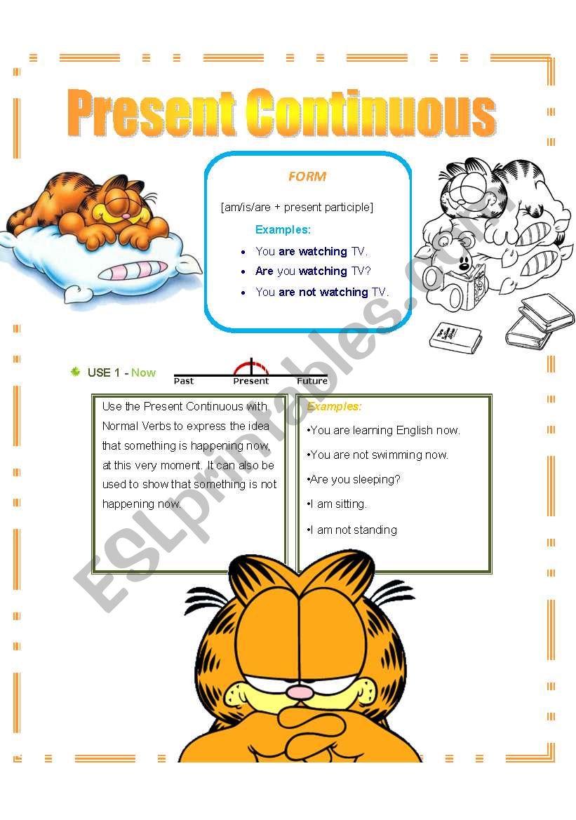 Present Continuous worksheet