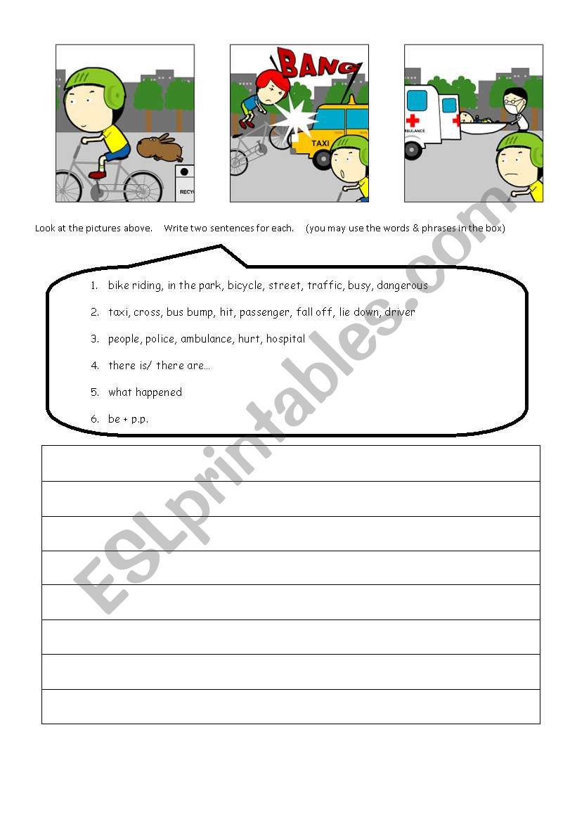 Accident worksheet