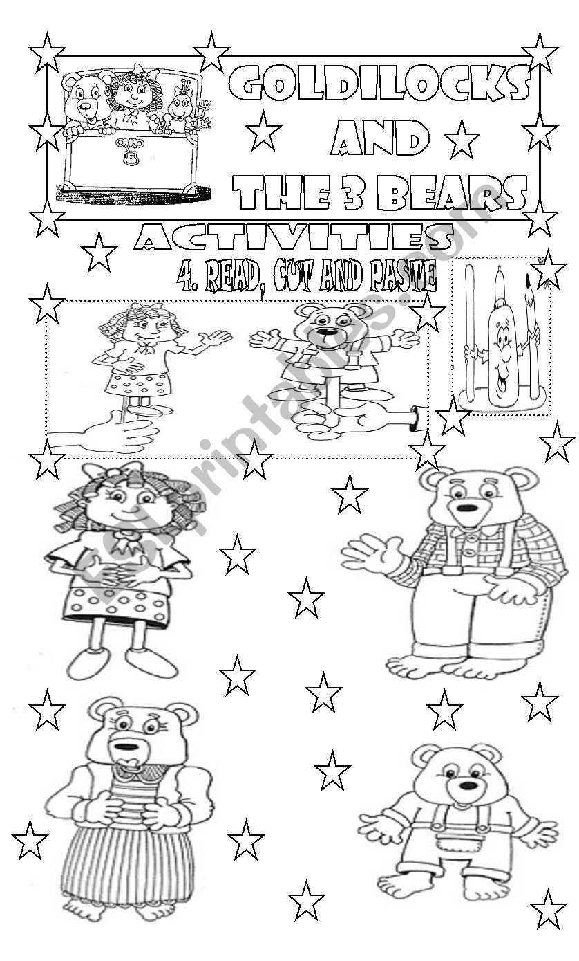 GOLDILOCKS AND THE 3 BEARS/ ACTIVITIES/ PART 3