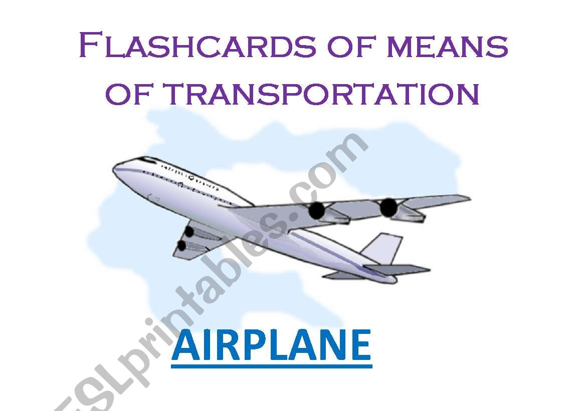 Means of Transportation 1/5 worksheet