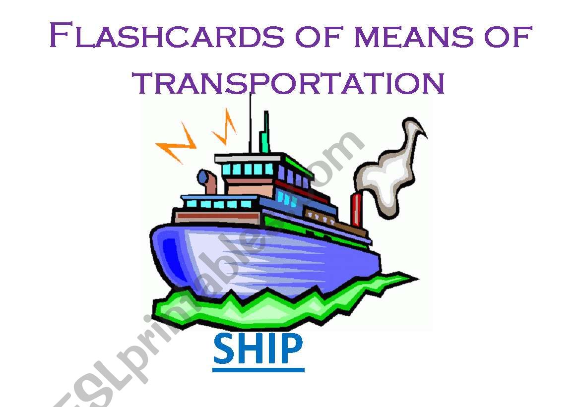 Means of Transportation 2/5 worksheet